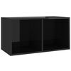 Meuble De Rangement Pour Vinyles Sonoma Gris - 71x34x36 Cm, Neuf
