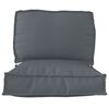 vidaXL Set de coussins de palette 2 pcs Anthracite Tissu Oxford