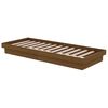 vidaXL Cadre de lit sans matelas marron miel bois massif