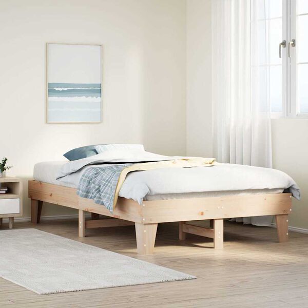 vidaXL Cadre de lit sans matelas 120x200 cm bois de pin massif