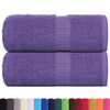 vidaXL Serviettes d'invit&eacute; FROGN 2 pcs violet 30x50 cm 360 g/m&sup2;