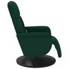 vidaXL Fauteuil inclinable de massage repose-pied vert fonc&eacute; velours