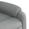 vidaXL Fauteuil inclinable &eacute;lectrique gris clair tissu