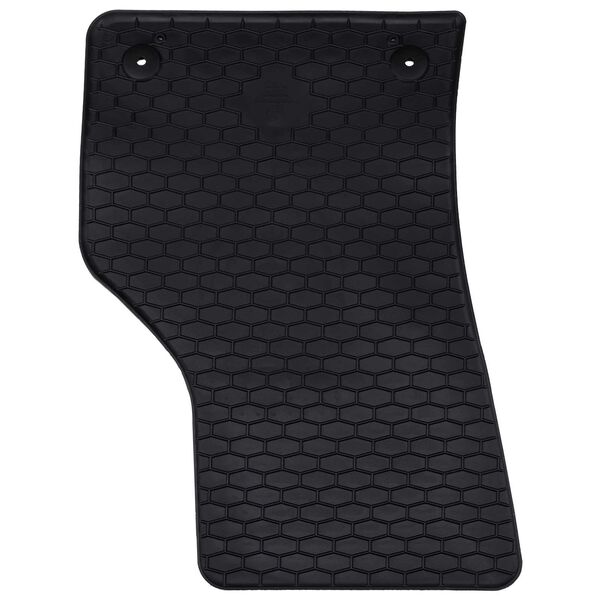 vidaXL Tapis de voiture 4 pcs Noir Caoutchouc