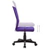vidaXL Chaise de bureau Violet 44x52x100 cm Tissu en maille