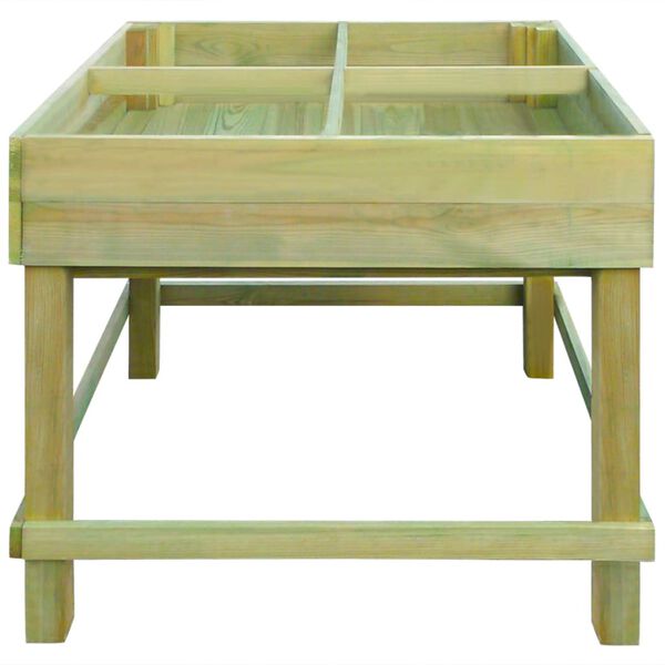 vidaXL Jardini&egrave;re sur&eacute;lev&eacute;e 80 x 80 x 80 cm Bois impr&eacute;gn&eacute;