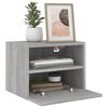 vidaXL Meubles TV muraux 2pcs sonoma gris 40x30x30cm bois d'ing&eacute;nierie