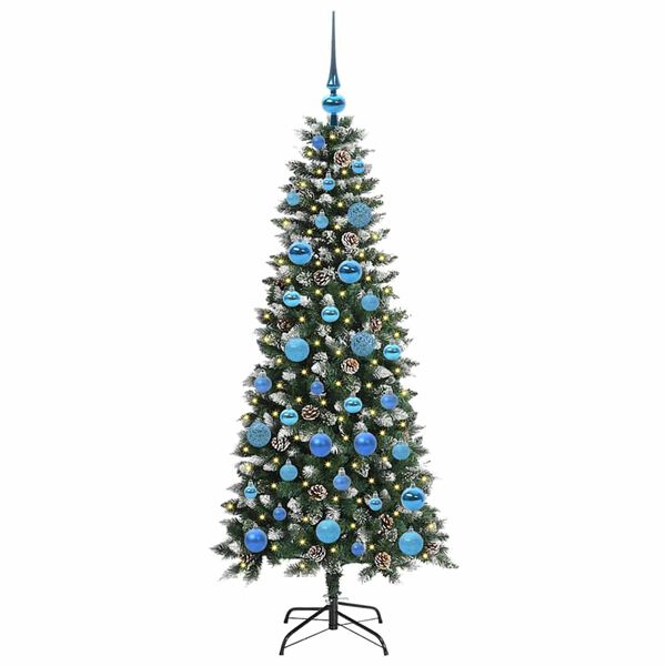 vidaXL Sapin de No&euml;l artificiel Vert 150 cm PVC, plastique et acier