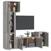 vidaXL Ensemble de meubles TV 5 pcs Sonoma gris Bois d'ing&eacute;nierie