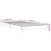 vidaXL Cadre de lit sans matelas noir 90x190 cm bois ing&eacute;nierie