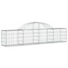 vidaXL Paniers à gabions arqués 30 pcs 200x30x40/60 cm Fer galvanisé