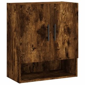vidaXL Armoire murale ch&ecirc;ne fum&eacute; 60x31x70 cm bois d'ing&eacute;nierie