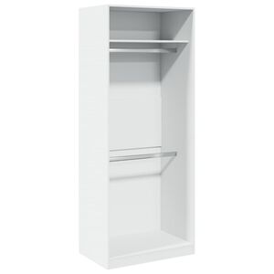vidaXL Garde-robe blanc 80x50x200 cm bois d'ing&eacute;nierie