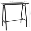 vidaXL Ensemble de bar de jardin 7 pcs Noir