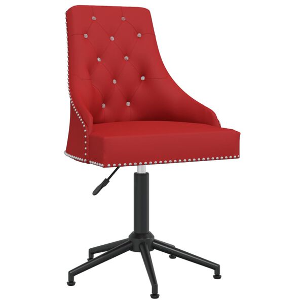 vidaXL Chaises pivotantes &agrave; manger lot de 6 Rouge bordeaux Velours