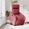 vidaXL Fauteuil inclinable rouge bordeaux tissu