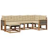 vidaXL Ensemble de canap&eacute;s d'ext&eacute;rieur 6 pcs Naturel et Beige