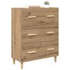 vidaXL Buffet Ch&ecirc;ne artisanal 69,5 x 34 x 90 cm Bois d'ing&eacute;nierie