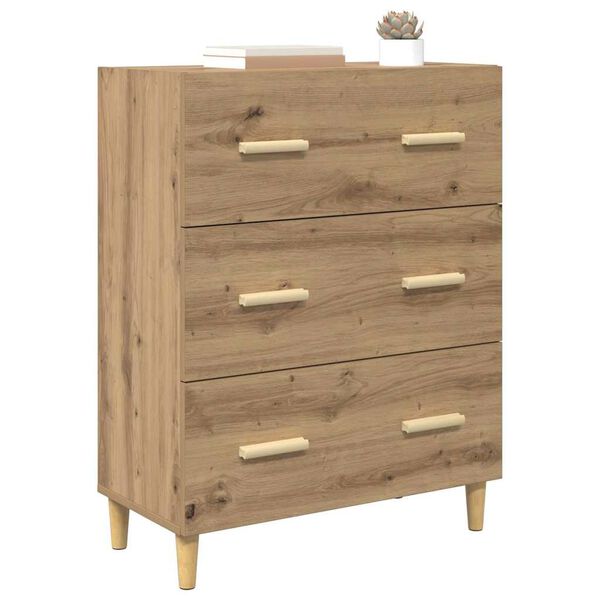 vidaXL Buffet Ch&ecirc;ne artisanal 69,5 x 34 x 90 cm Bois d'ing&eacute;nierie