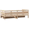 vidaXL Lit de jour avec tiroirs sans matelas 90x200 cm bois massif
