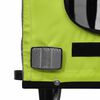 vidaXL Remorque de v&eacute;lo pour animaux de compagnie vert et gris