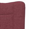 vidaXL fauteuil Bordeaux 63 x 67 x 94 cm Tissu et contreplaqu&eacute;