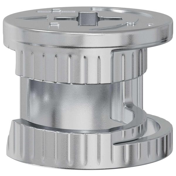 vidaXL &Eacute;crous &agrave; Verrou &agrave; Came 2 pcs Argent&eacute; 15 x 11,5 mm Acier