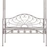 vidaXL Banc de jardin 122 cm Fer Marron antique