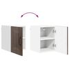 vidaXL Armoire de cuisine avec porte 2 pcs Ch&ecirc;ne brun 30 x 31 x 40 cm