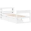 vidaXL Cadre de lit sans matelas blanc 90x190 cm bois de pin massif
