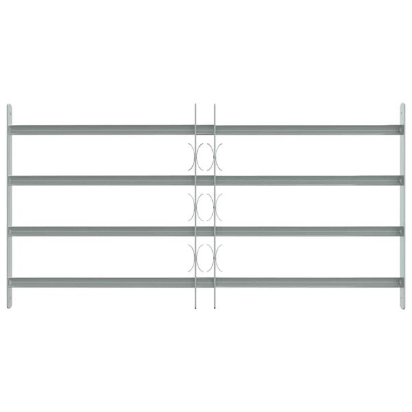 vidaXL Grille réglable de sécurité de fenêtres et 4 barres 700-1050 mm