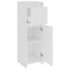 vidaXL Armoire de salle de bain Blanc 30x30x95 cm Bois d'ing&eacute;nierie