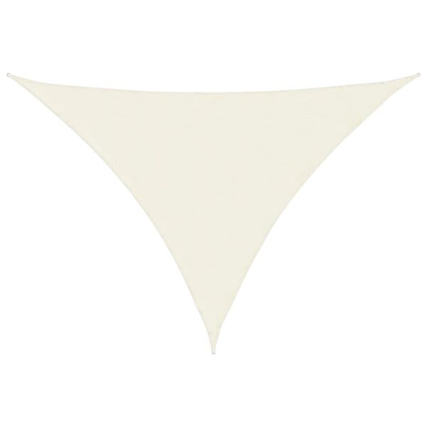 vidaXL Voile de parasol tissu oxford triangulaire 3x4x4 m crème