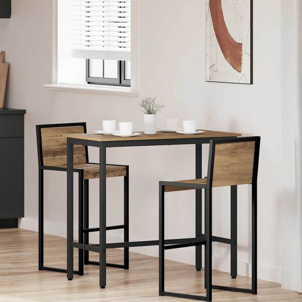 vidaXL table Ch&ecirc;ne artisanal 100 x 50 x 90,5 cm