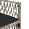 vidaXL Ensemble &agrave; manger de jardin et coussins 13 pcs gris clair rotin