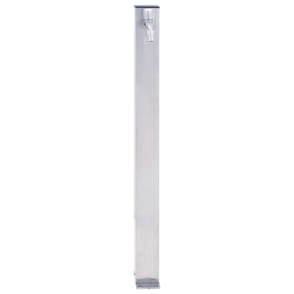 vidaXL Colonne &agrave; eau de jardin 80 cm acier inoxydable carr&eacute;