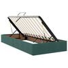 vidaXL Lit de Rangement avec matelas Vert fonc&eacute; 90 x 200 cm