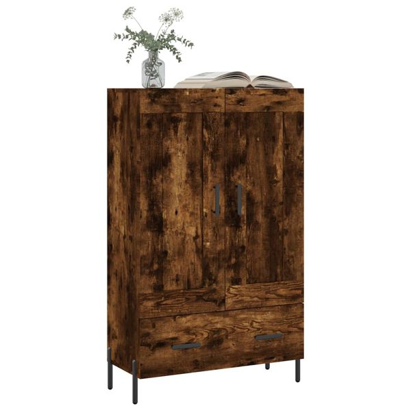 vidaXL Buffet haut ch&ecirc;ne fum&eacute; 69,5x31x115 cm bois d'ing&eacute;nierie