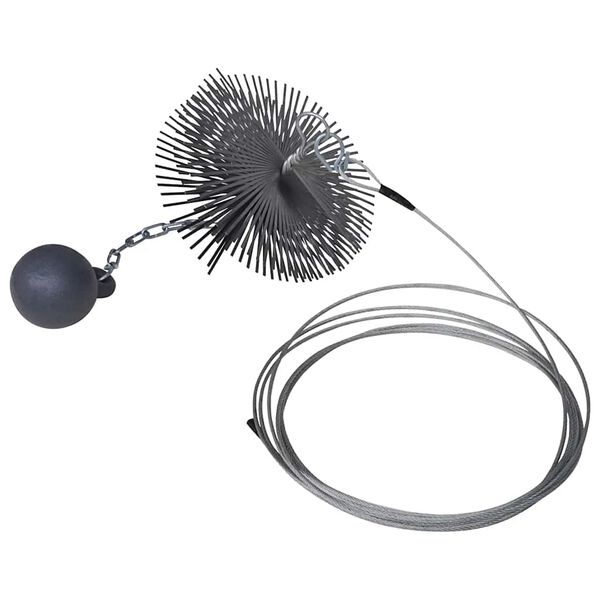 Brosse ronde pour chemin&eacute;e Dia. 20 cm