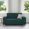 vidaXL Canap&eacute; 2 places Vert fonc&eacute; 160x78x84 cm Tissu