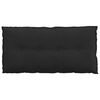 vidaXL Coussin de Dos Noir 100 x 50 cm Tissu en microfibre