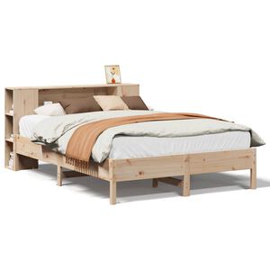 vidaXL Lit biblioth&egrave;que sans matelas 120x200 cm bois de pin massif