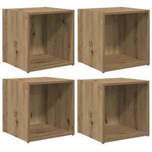vidaXL Ensemble meuble TV 4 pc Ch&ecirc;ne artisanal Bois d'ing&eacute;nierie