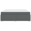 vidaXL Cadre de lit avec matelas Gris fonc&eacute; 180 x 200 cm tissu