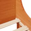 vidaXL Cadre de lit sans matelas cire marron 90x200 cm bois pin massif