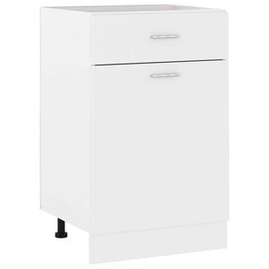 vidaXL Armoire &agrave; tiroirs "Lyon" Blanc 50 x 46 x 81,5 cm Bois d'ing&eacute;nierie