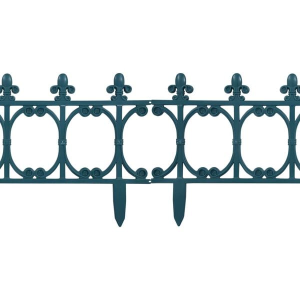 vidaXL Bordures de jardin 16 pcs Vert 10 m PP