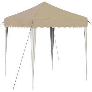 vidaXL Tente de f&ecirc;te pop-up 195 x 195 x 245 cm Cr&egrave;me Tissu Oxford