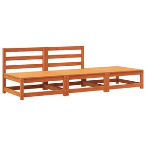 vidaXL Canap&eacute; de jardin sans accoudoirs repose-pieds bois pin massif