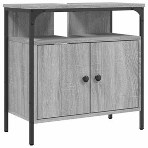vidaXL Armoire lavabo de salle de bain sonoma gris 60x30x60 cm